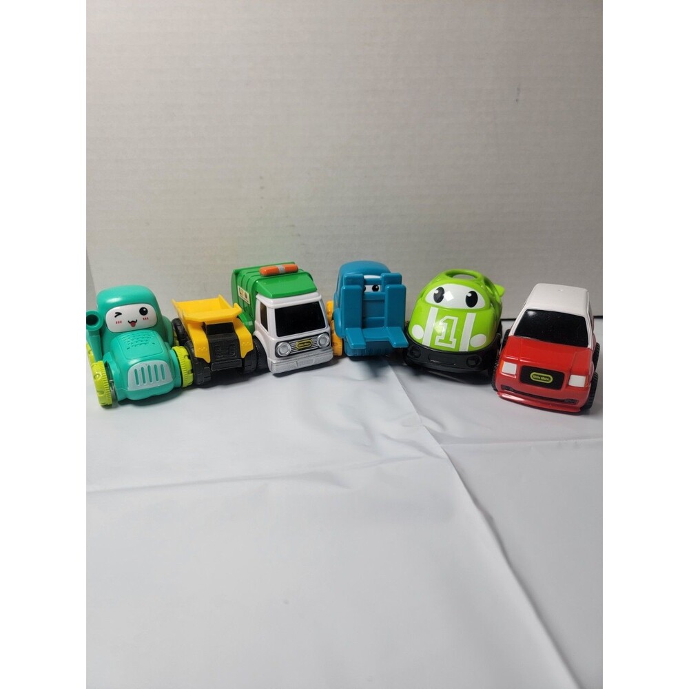 Toddler Toy Vehicle Lot of 6 Little Tikes & Other Cars Trucks Forklift...